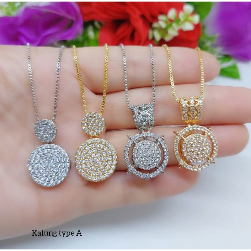 Set Kalung+Liontin Xuping 048.049 Lapis emas 18k