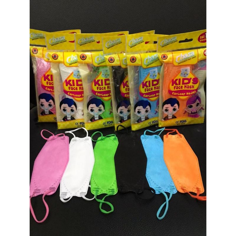 MASKER KF94 ANAK ISI 10 PCS READY