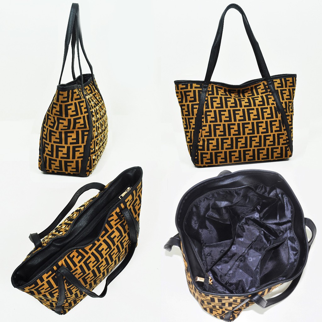 TAS FENDI TOTE STUD 8626 LAV