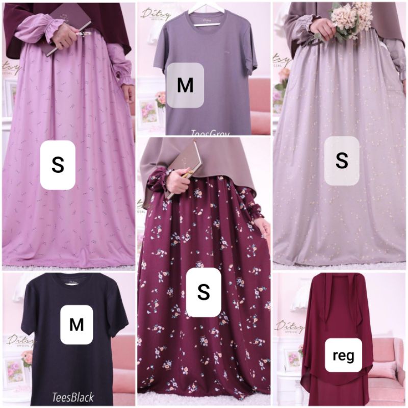 Ditsy desember '21.. mustache dusty, maileen ashgrey, antheia burgundy, tees grey, tees black