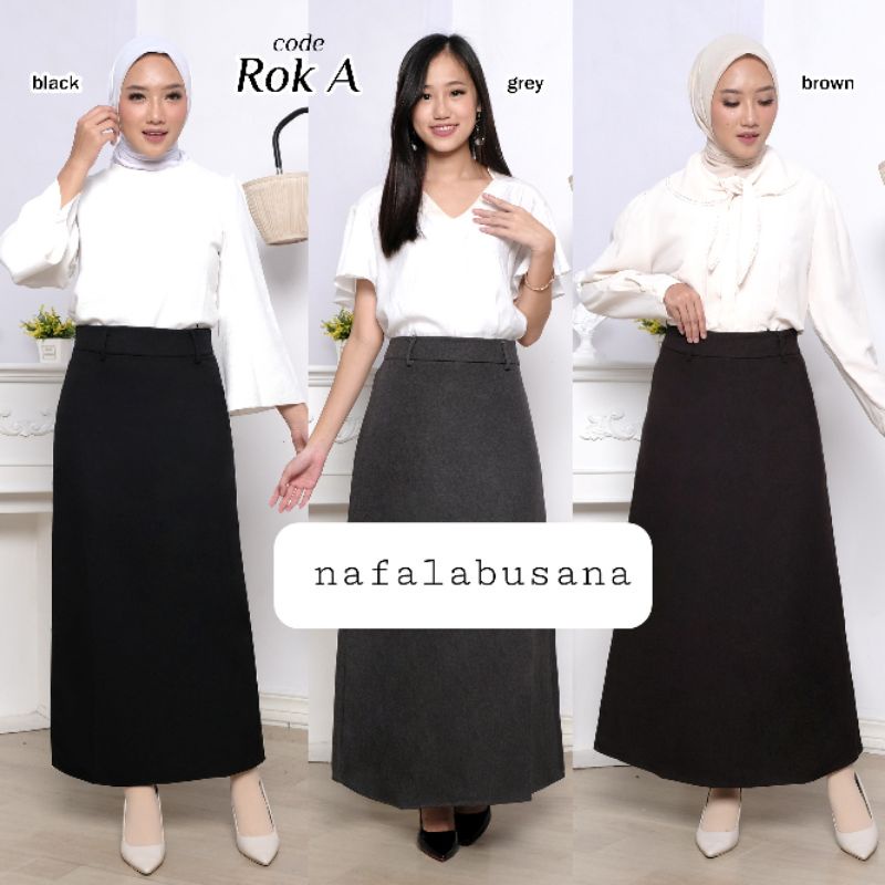 ROK KERJA MODEL A LINE MAXI ( PREMIUM QUALITY )