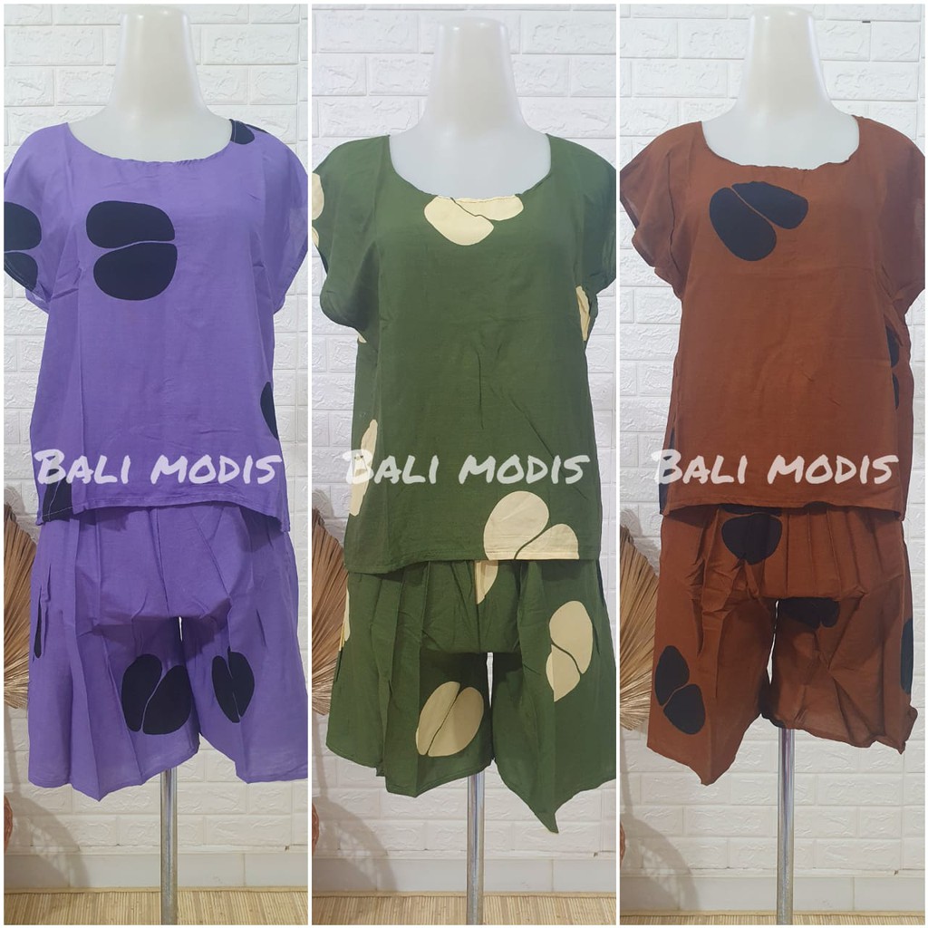 BABYDOLL SETELAN KULOT PENDEK BALI