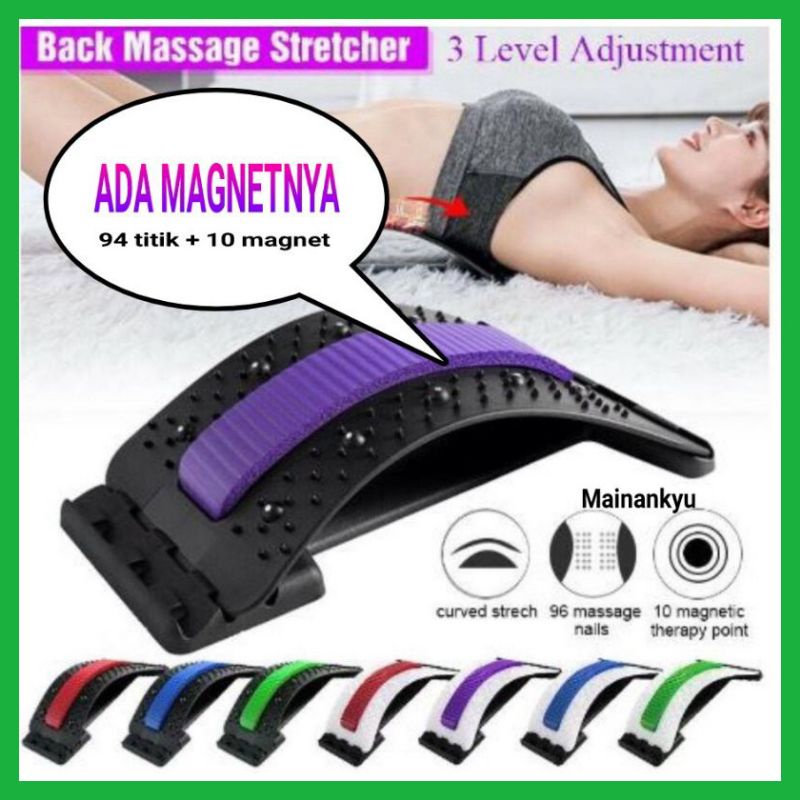 (MAINANKYU) Orthopedi Akupuntur + Magnetic Sandaran Punggung Terapi Sakit Pinggang 10 Magnet orthoplus ortopedi