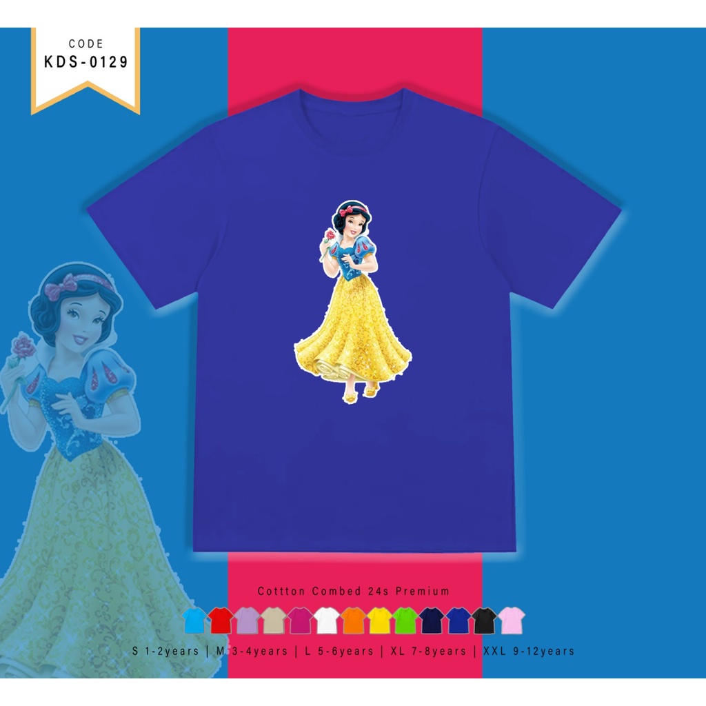 T-SHIRT / KAOS ANAK-ANAK TERMURAH BERGAMBAR PRINCES - TERIMA CUSTOM KAOS KELUARGA