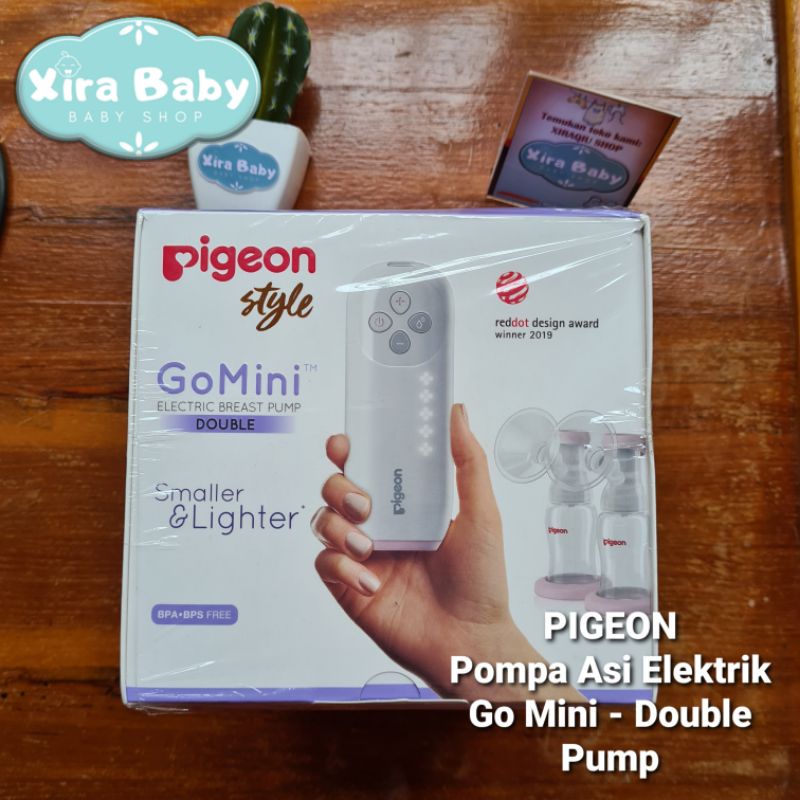 Pompa Asi Elektrik PIGEON Go Mini Double Pump Electric Breast Pump Portable Ringan Kecil