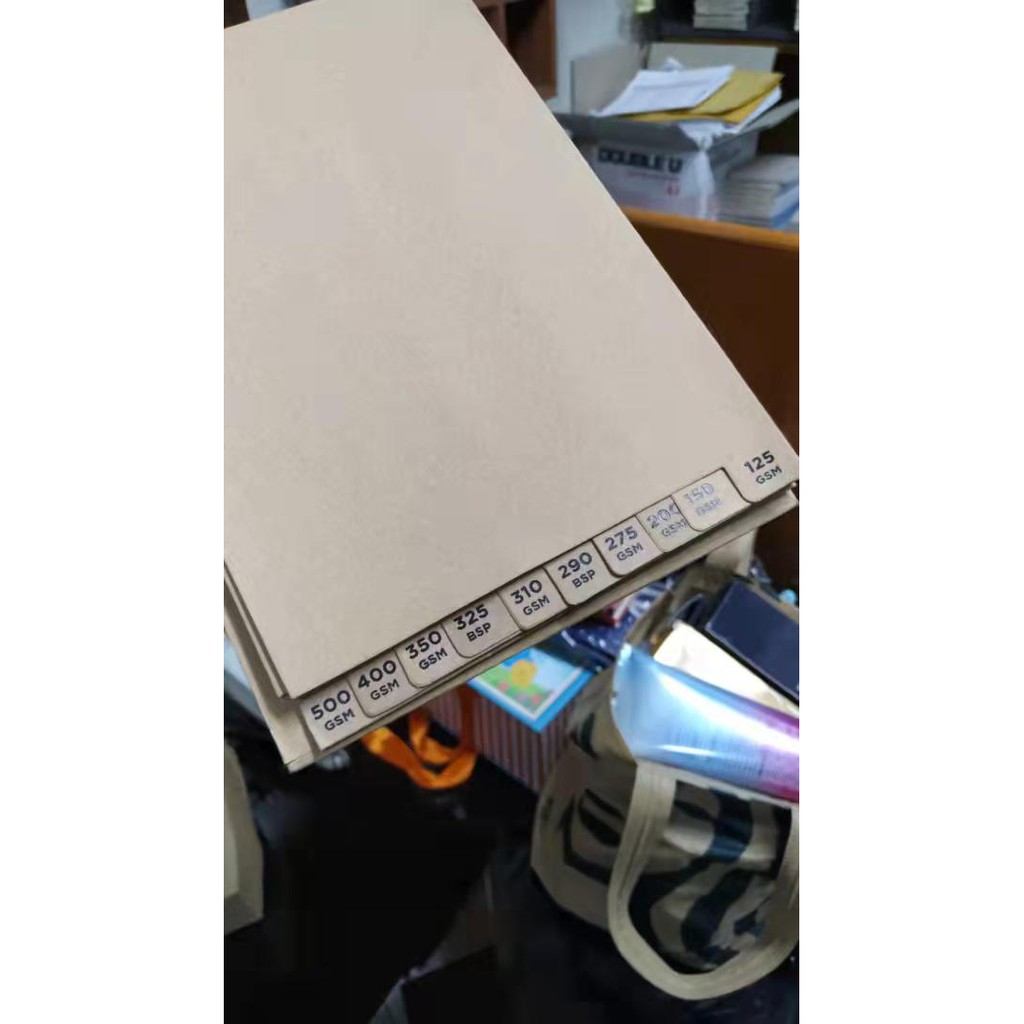 

Kertas BROWN KRAFT, plastic & non plastic,125-500gsm, 100sheets, 2size