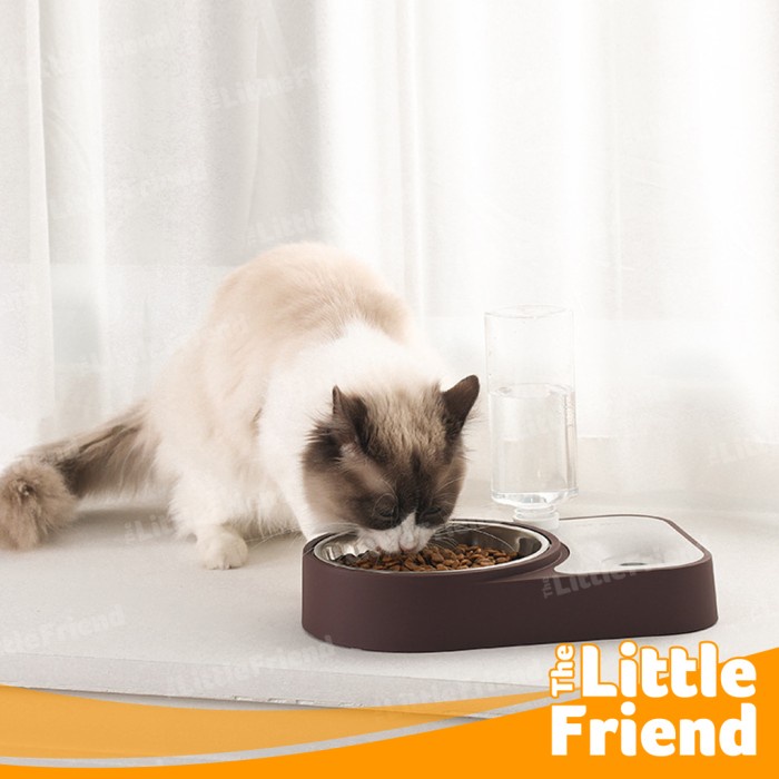 Tempat Makan Minum Dispenser Anjing Kucing Otomatis Pet Water Feeder