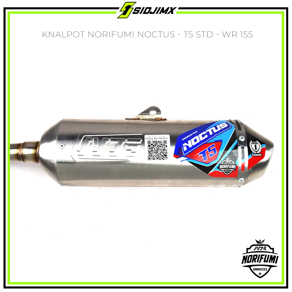 Knalpot Kenalpot Muffler Norifumi Stainless NOCTUS T5 Standar / Bore Up KLX 150 Bigfoot Dtracker New CRF 150L WR 155 Original-7