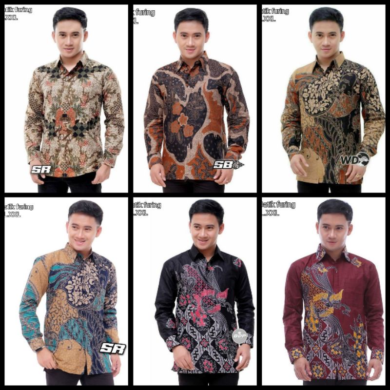 kemeja batik lengan panjang full furing