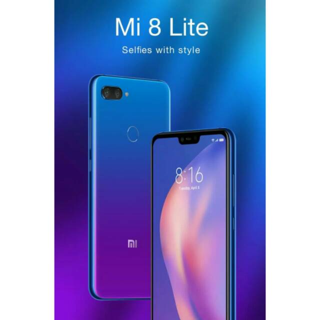 Xiaomi Mi 8 Lite Ram 4G Internal 64 Grs Resmi TAM 1 Tahun