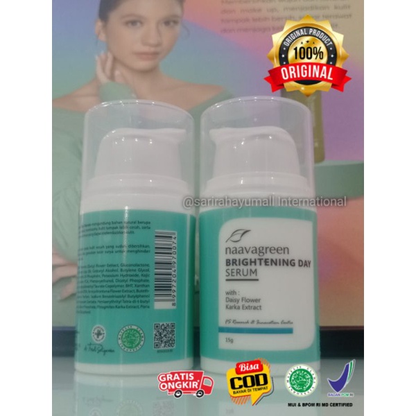 [ORI100%] NG-BDSAP - NAAVAGREEN BRIGHTENING DAY SERUM - SERUM WHITENING - SERUM FLEK