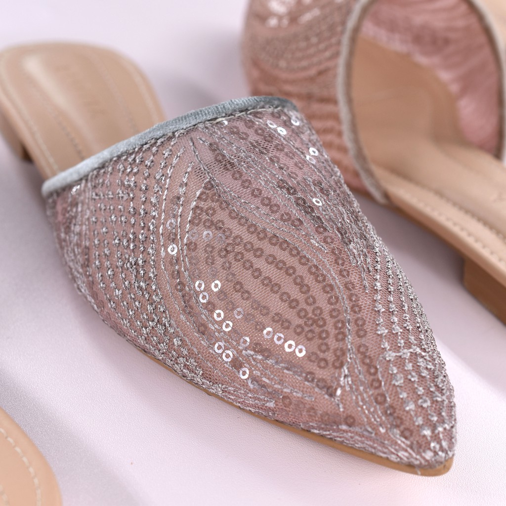 ELOVIA - Graceful Mules in Dusk Silver