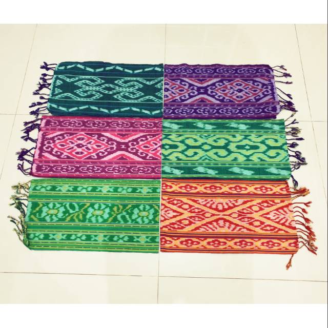 Syal Tenun Ikat Etnik Motif Lombok Toraja NTT