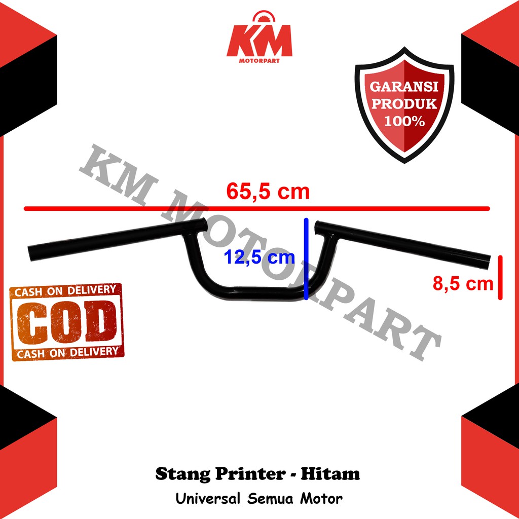 Stang Sprinter Stir Variasi Setang Motor Universal Modif Racing Tinggi 12,5 Cocok ke Vixion R15 RxK