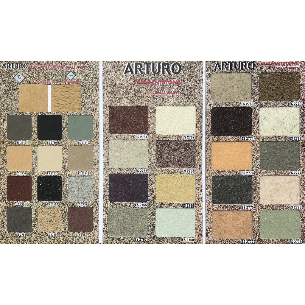 Cat Tembok Tekstur Arturo Type Ellegant Stones (ES) ukuran pail 20 Kg