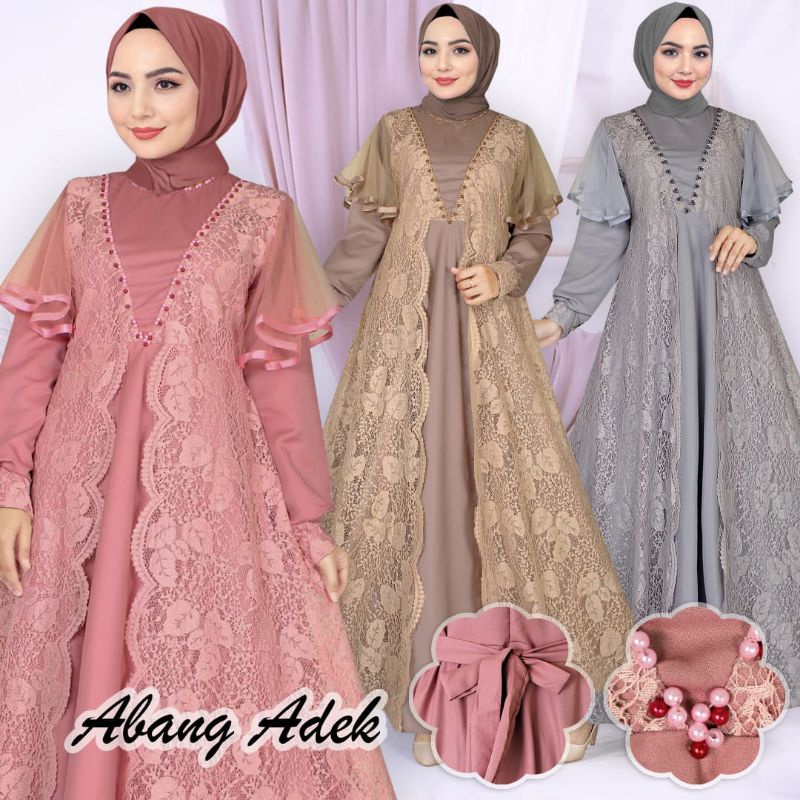 GAMIS CITRA KIRANA BRUKAT TERBARU | ABANG ADEK COLLECTION | GAMIS MODERN