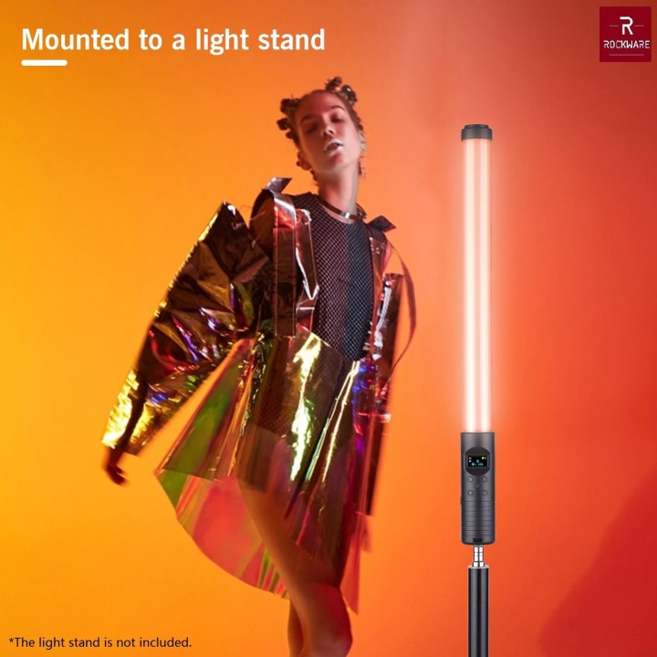 80 ROCKWARE RGB Colorful Handheld Lighting Stick - Alat Cahaya Fotografi