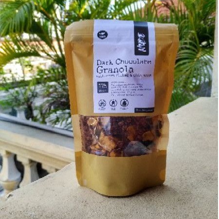 

NUDE Dark Chocolate Granola with Corn Flakes & Chia Seed, NO ADDED SUGAR