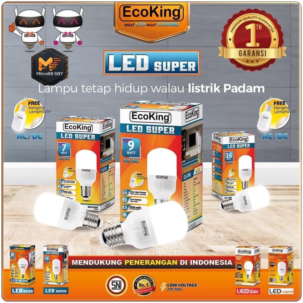 Mitra88sby lampu emergency led bulb Super Ecoking ( emergency lamp led )