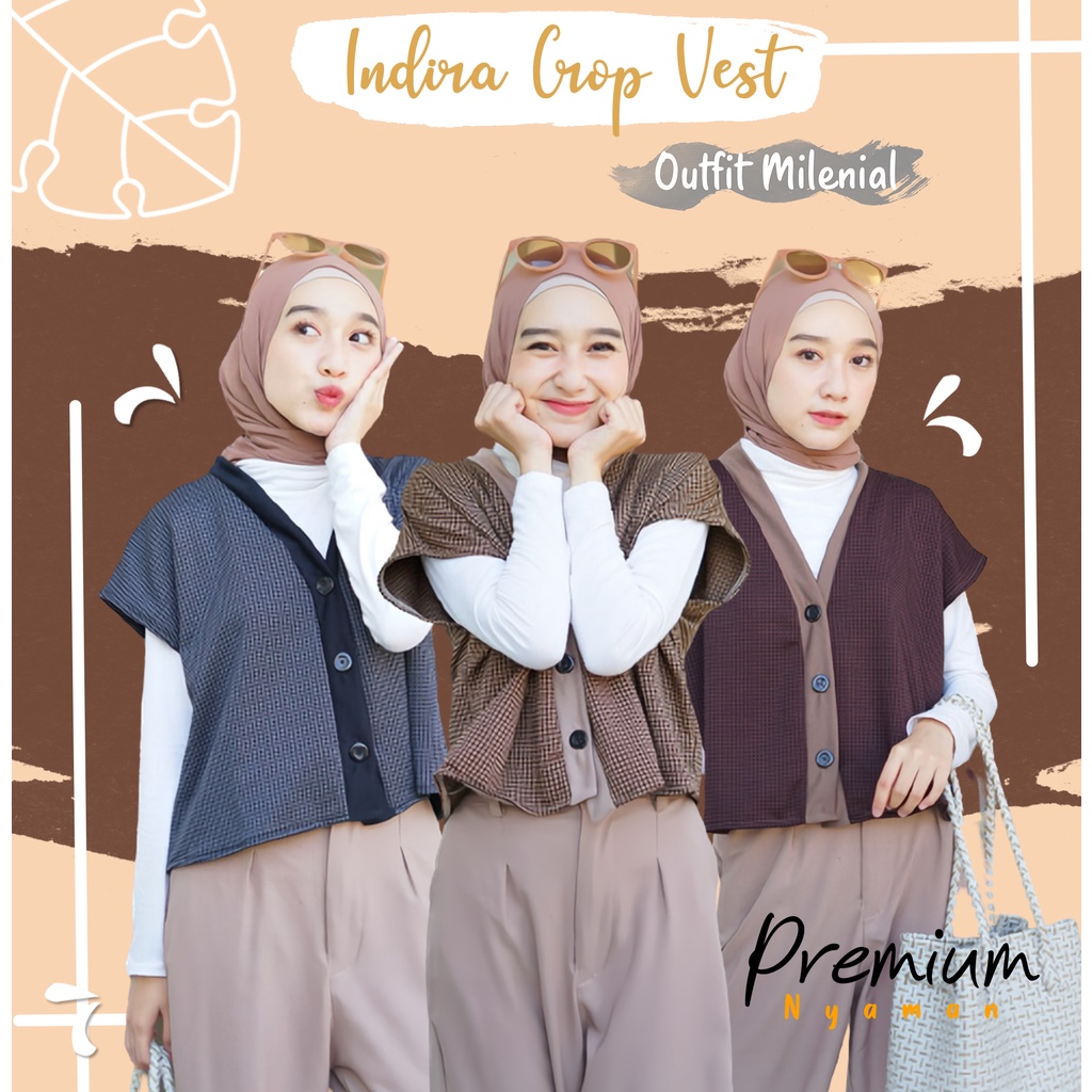 Baju Outer Wanita Kekinian Crop Top Fashion Muslim Kardigan Polos Wanita Murah Terbaru Jumbo