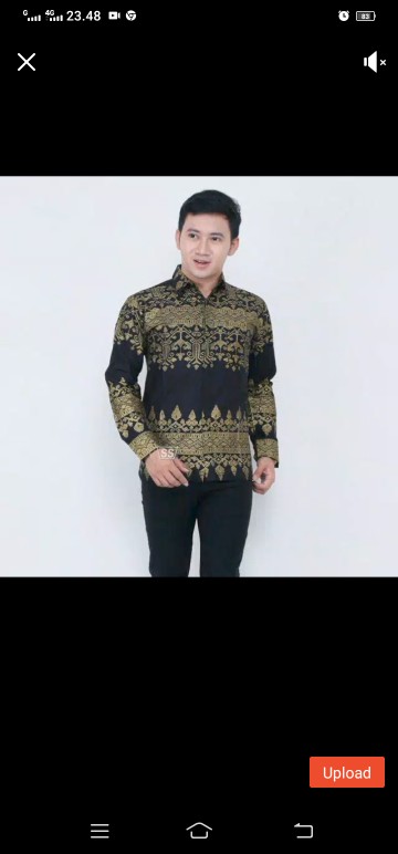 [bisa Cod] Kemeja Batik Pria Ppbtk07 Modern Lengan Panjang Casual Modis Trendy