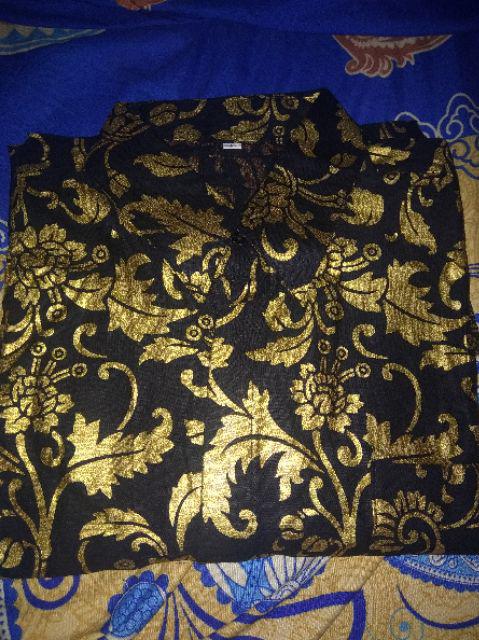 Kemeja Batik Pria Lengan Panjang Bakung