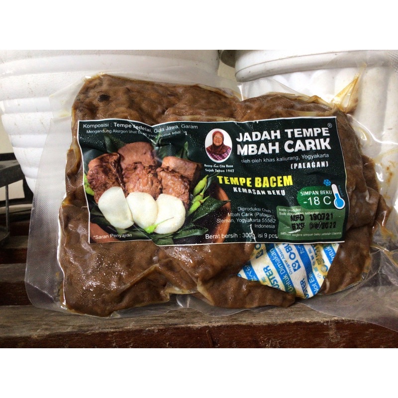 

TEMPE BACEM MBAH CARIK ( kemasan beku)