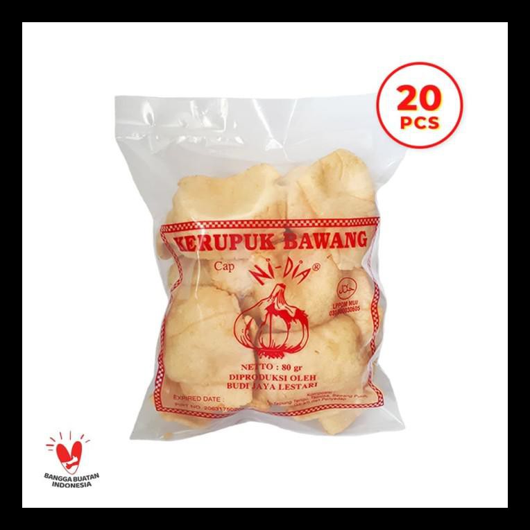 

SALE! #PAKET MURAH 20 PCS#KERUPUK/KRUPUK/KRIPIK BAWANG NIDIA 80 GRAM MURAH