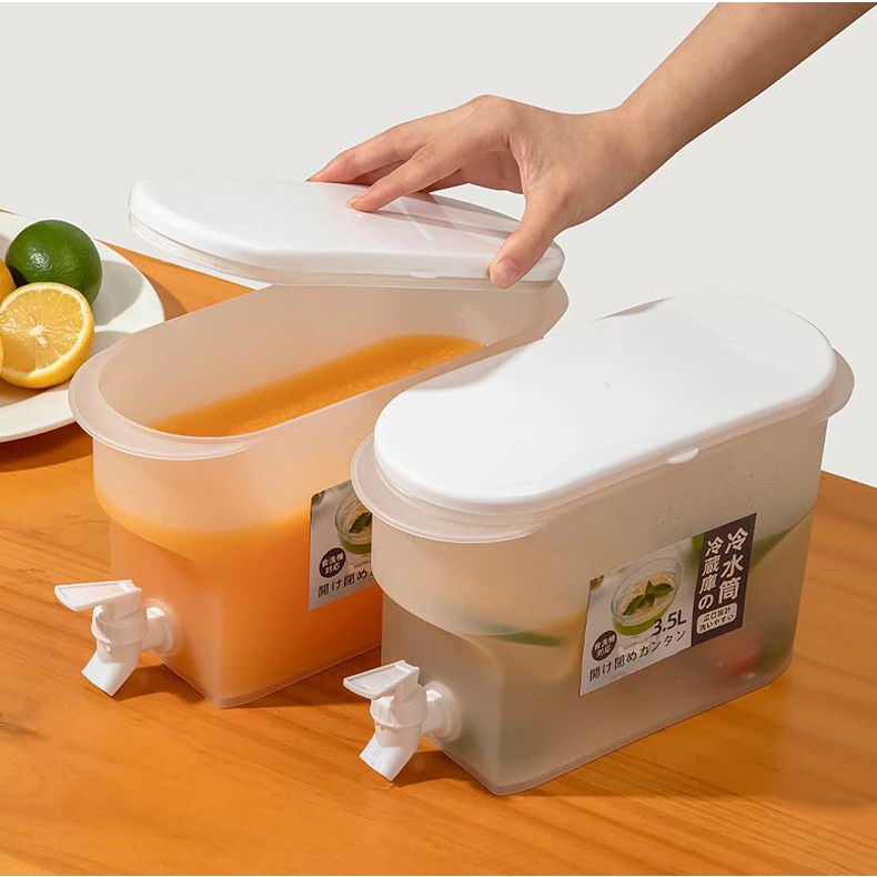 Dispenser Jus Portable Minuman Kulkas 3.5 Litter Dispenser Minuman