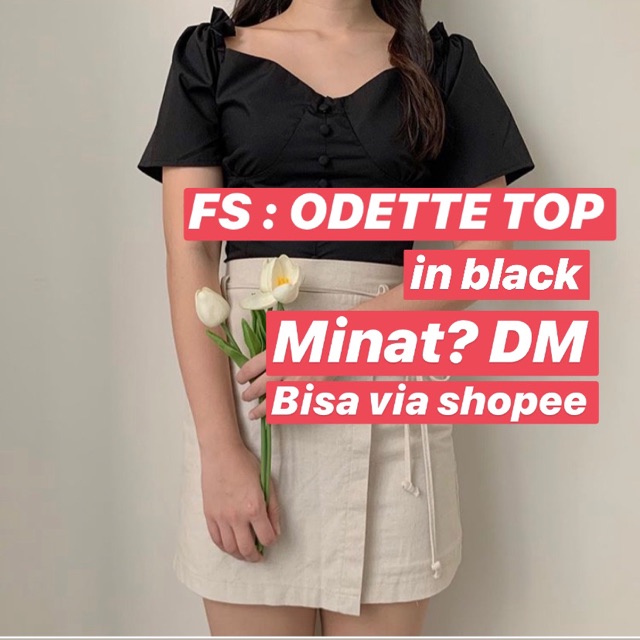 Ninette ODETTE TOP in BLACK (READY)