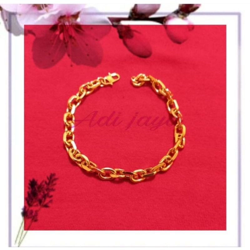 Gelang Emas Dewasa 2 Gram Asli 10k
