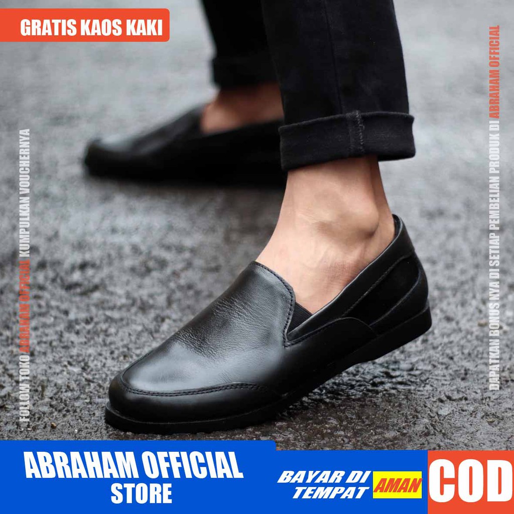 DTS Sepatu Formal Pria Sepatu Casual Kulit Pu Sepatu Pria Casual Pantofel Sepatu Kasual Cowok / Cowo Oxford Kerja Kantor Kuliah Kondangan Gaya Keren Kekinian Original Murah Terlaris