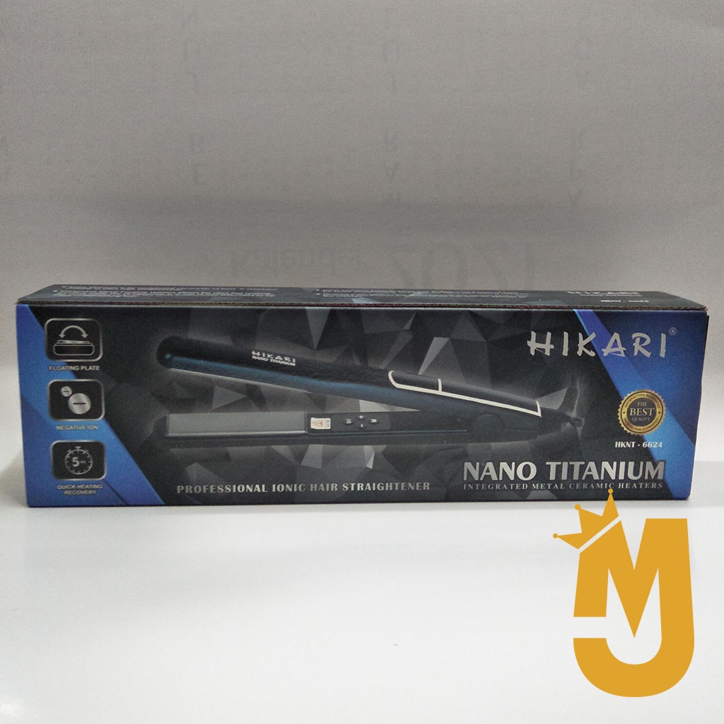 Hikari Nano Titanium HKNT 6624 & HKNT 6638 Professional Ionic Hair Straightener Catok Pelurus Rambut