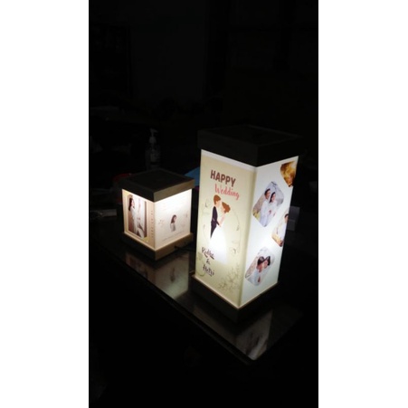 [KECIL] Lampu Tidur Lampu Hias Kolas foto kado pernikahan, ultah, anniversary, wisuda