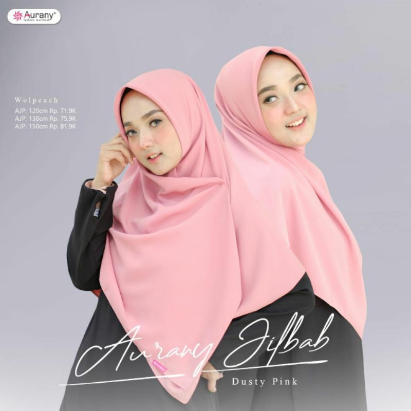 HIJAB SEGIEMPAT POLOS • AJP 120 x 120 • AURANY