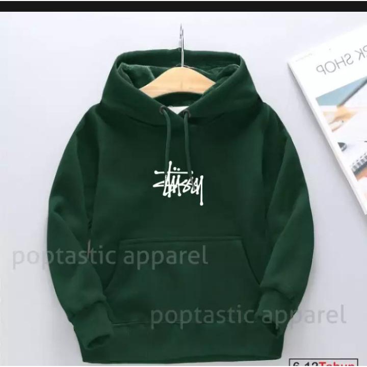SWEATER ANAK STUSSY BEST SELLER SWEATER ANAK usia 3-10 tahun bahan FLEECE