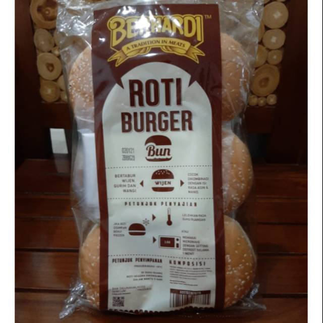 

Roti Burger Bun Bernardi Isi 6 PC