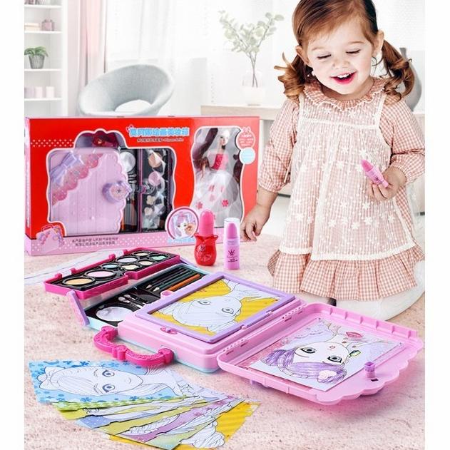

Mainan Anak Boneka Makeup + Menggambar + Mewarnai + Lampu