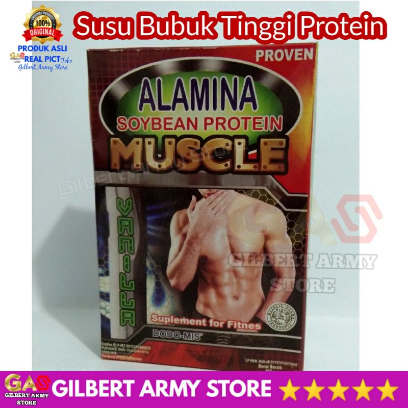 GILBERT ARMY STORE Susu Kedelai Bubuk Protein  400 gram Premium Alamina