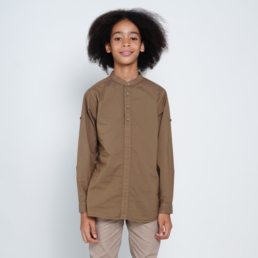 Baihaqi Kids Kemeja Koko Anak Halim Lengan Panjang BKA4