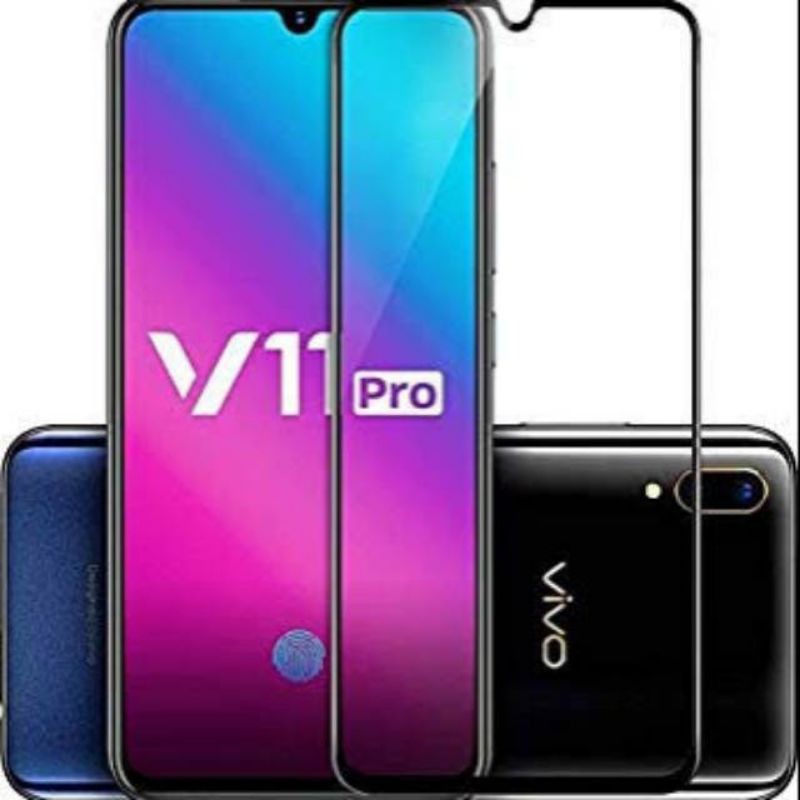 TEMPERED GLASS VIVO V11PRO FULL COVER KUALITAS PREMIUM QUALITY 9H TEMPER GLASS