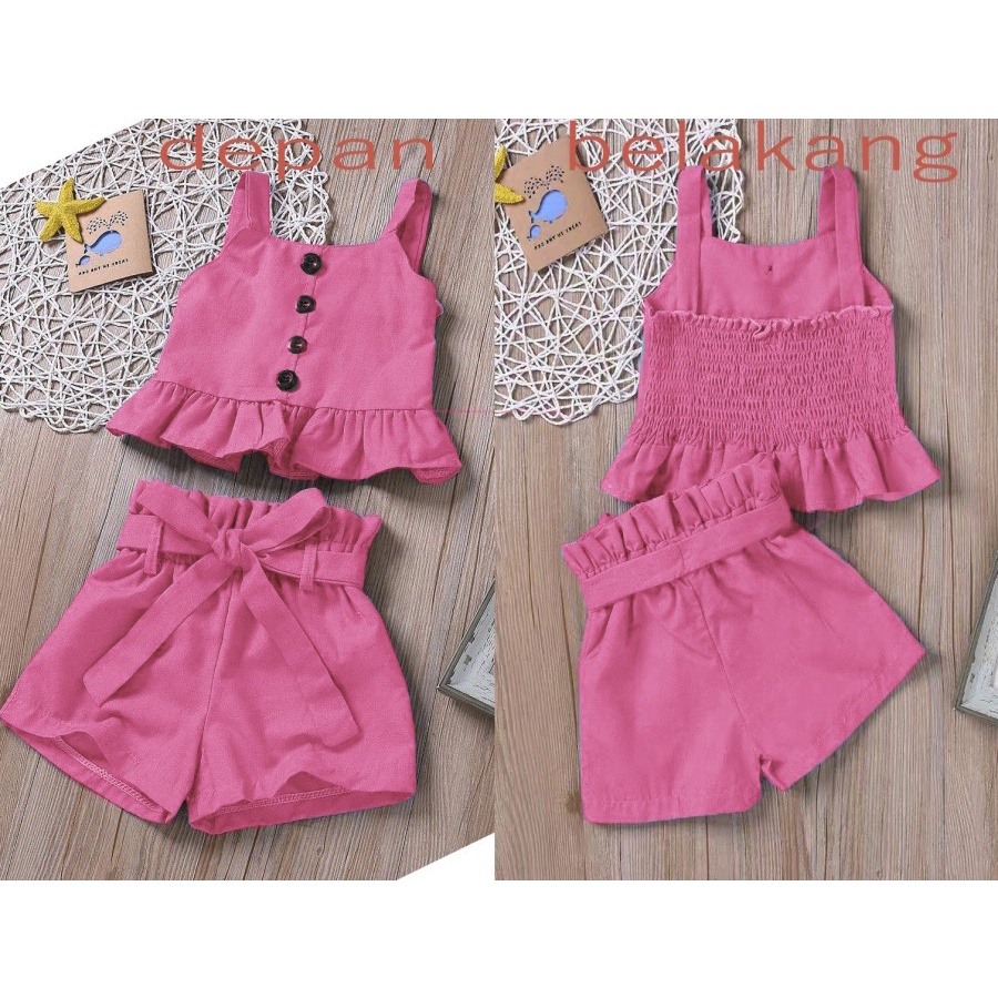 Stelan Anak Nova Pink [Baju Anak 0140] TLU