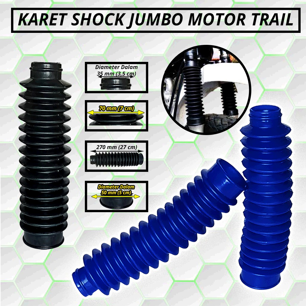 PROTECH-COVER SHOCK DEPAN JUMBO/ KARET SHOCK DEPAN-KARET TEBAL ELASTIS