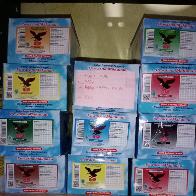 

Pewarna Makanan/Sumbo Merk RW 15ml