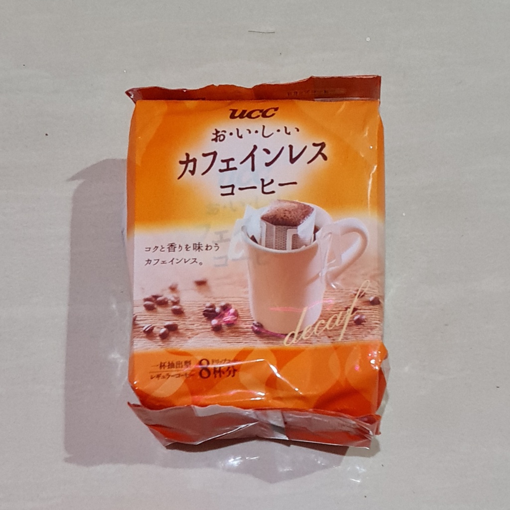 UCC Ueshima Delicious Decaf Drip Coffee Caffeine Less 8 x 7 Gram