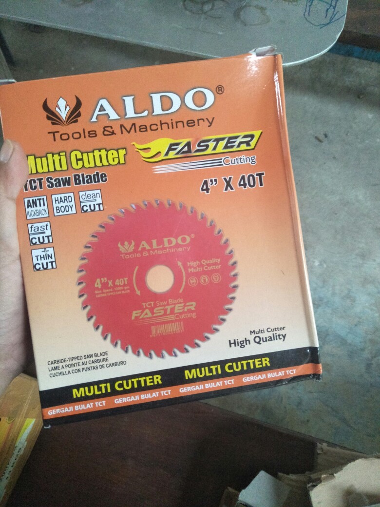 Mata Gerinda Gergaji Potong Kayu Multi Cutter Aldo 4 Inch X 40