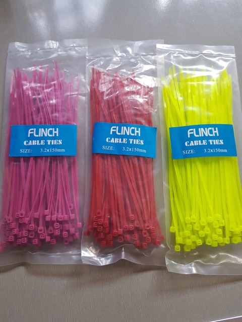 (INDO 168)Kabel ties 15cm isi 100pc warna warni