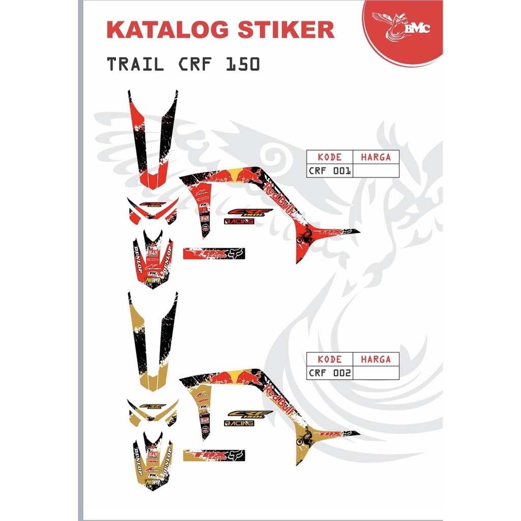 Sticker motor trail crf 150 - CRF 001