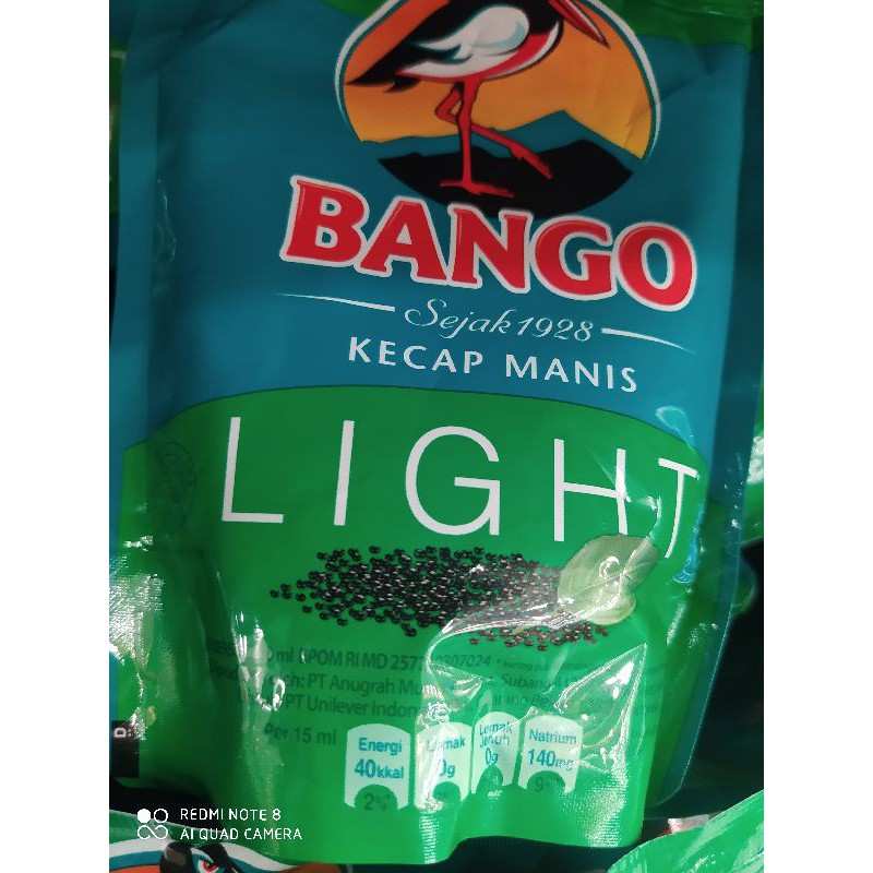 

Bango Kecap Manis / Bango light / Banggo Kecap / Kecap Bango 220ml