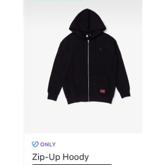 OFFICIAL ZIP-UP HOODIE BTS MOTS ON:E